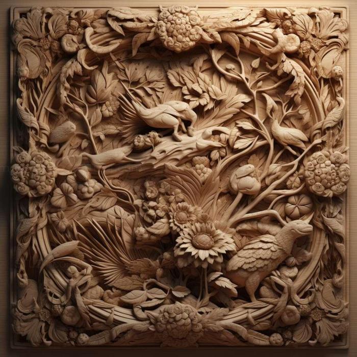 Patterns and decorations (stl created 1, PATTERN_2073) 3D models for cnc